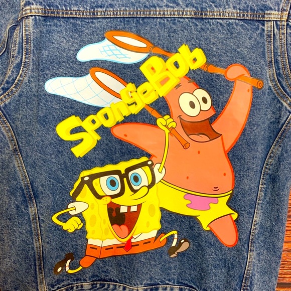 ⚡️Members only X Nickelodeon Spongebob Denim Jacket⚡️ - Picture 3 of 4